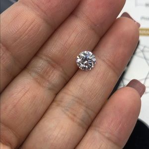 1Ct Loose moissanite stone with Certificate